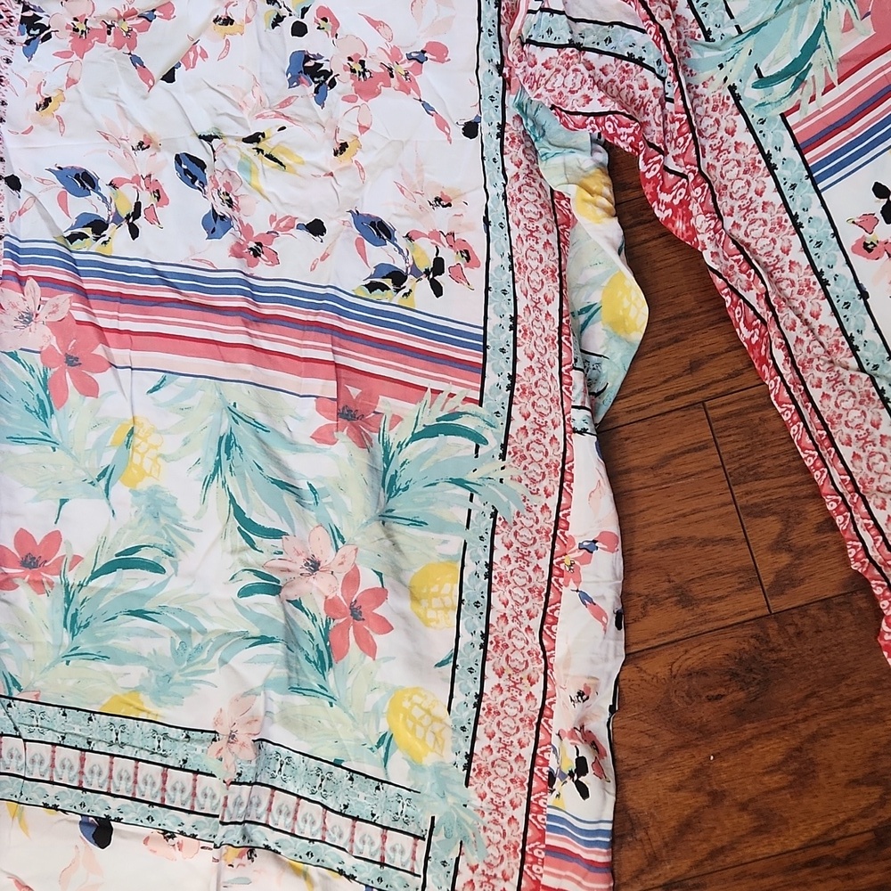 Cacique Plus Size Multicolor Floral Crop Pajama Bottoms - Picture 4 of 4